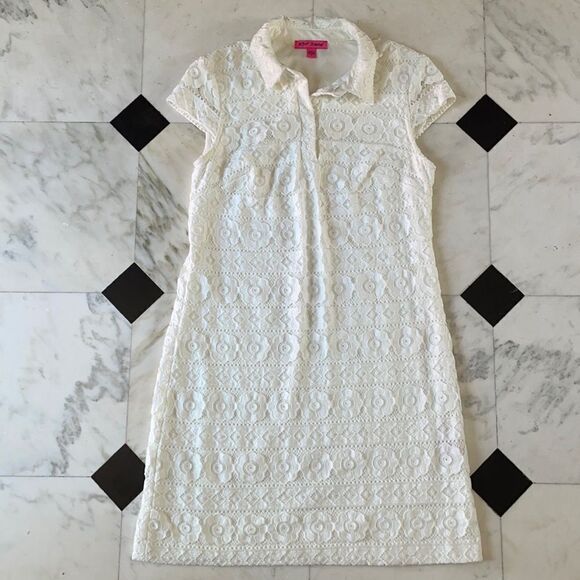 Betsey Johnson White Eyelet Dress - Picture 1 of 9